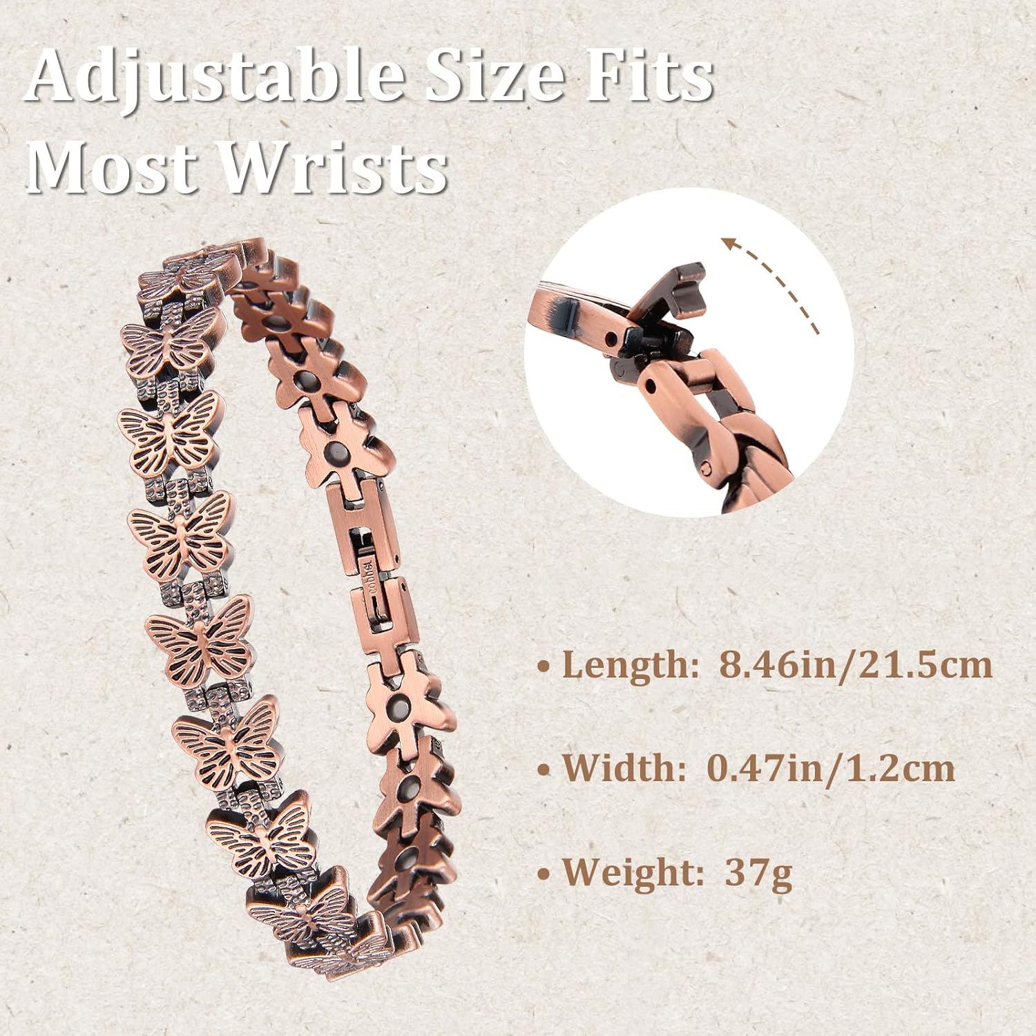 GMOX Premium Copper Magnetic B - Health Wellness Bracelet recensie en prijs