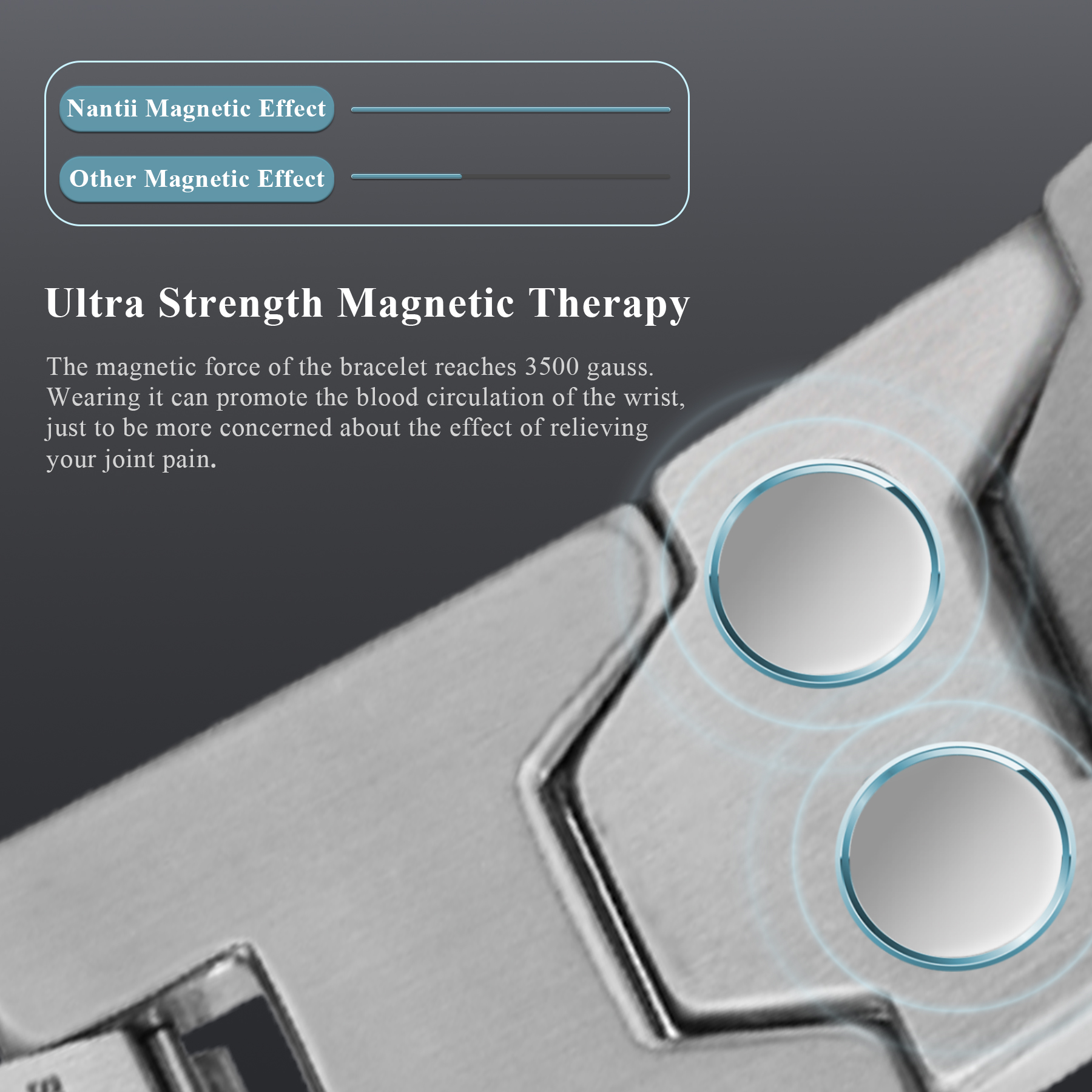 Fashionable Strength Magneitc  - Health Wellness Bracelet recensie en prijs