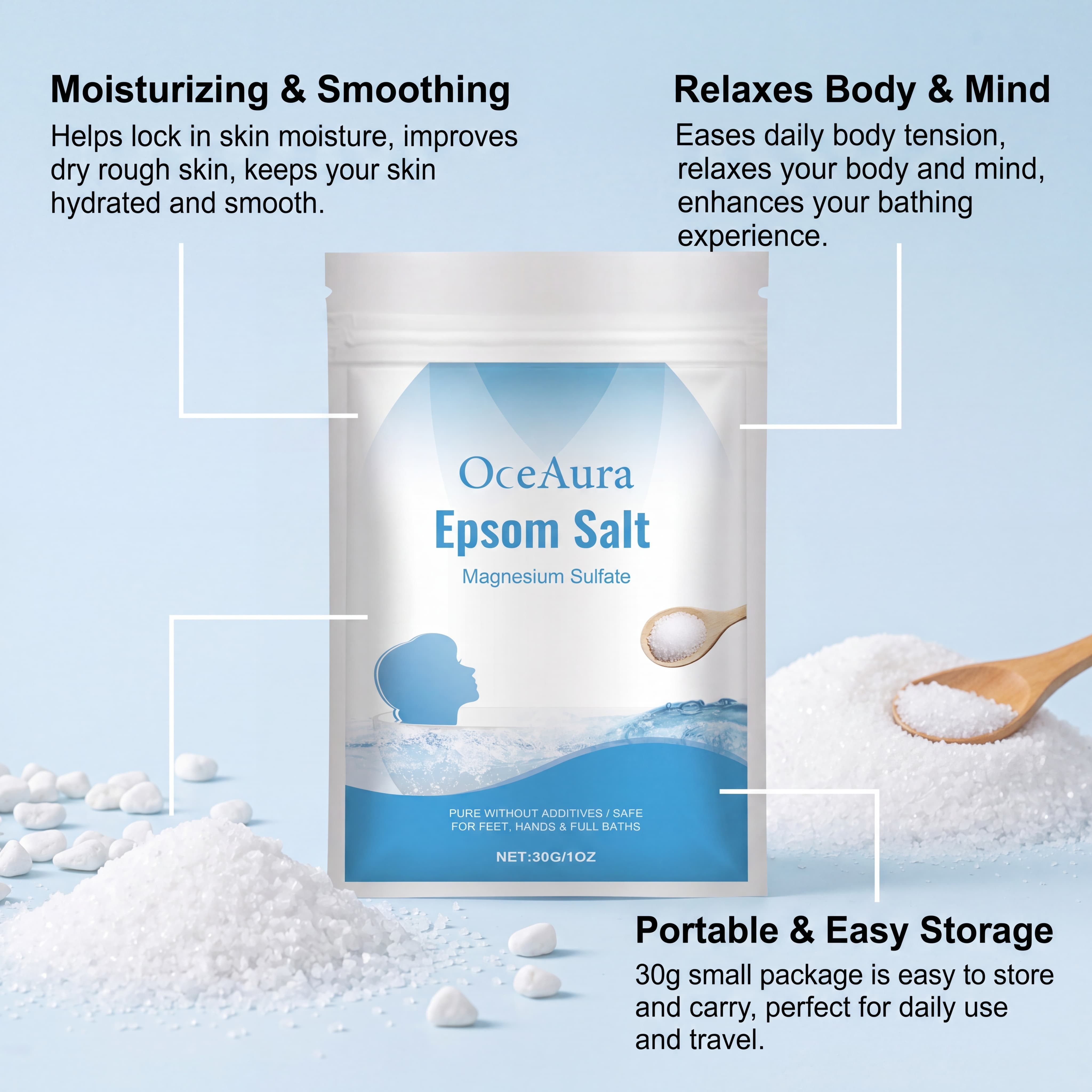Pure Epsom Salt Magnesium Sulf - Bath Salts Magnesium recensie en prijs
