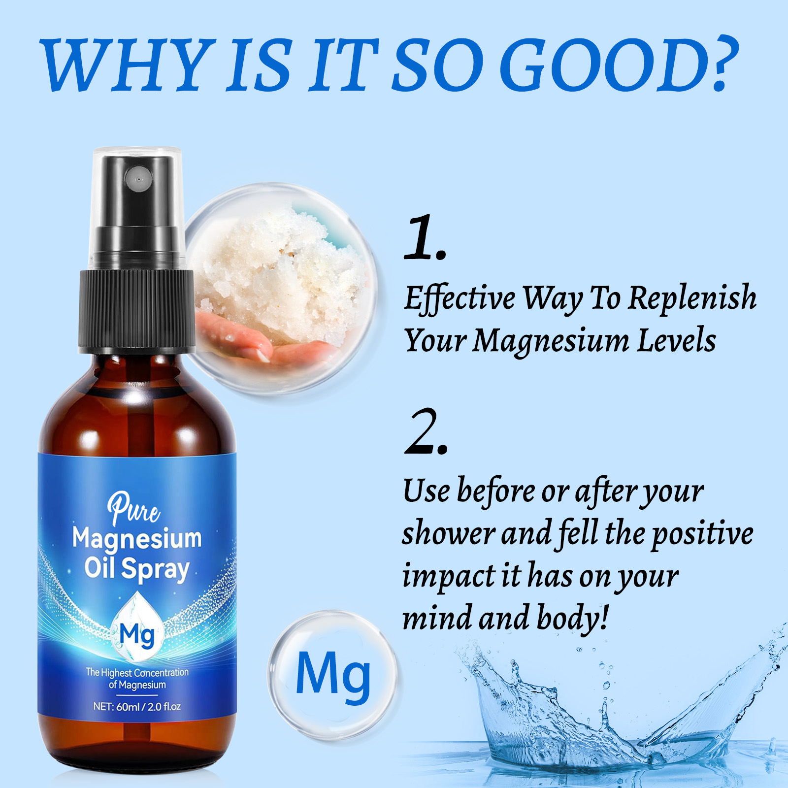 Natural Magnesium Oil 60ml - 1 - Bath Salts Magnesium recensie en prijs