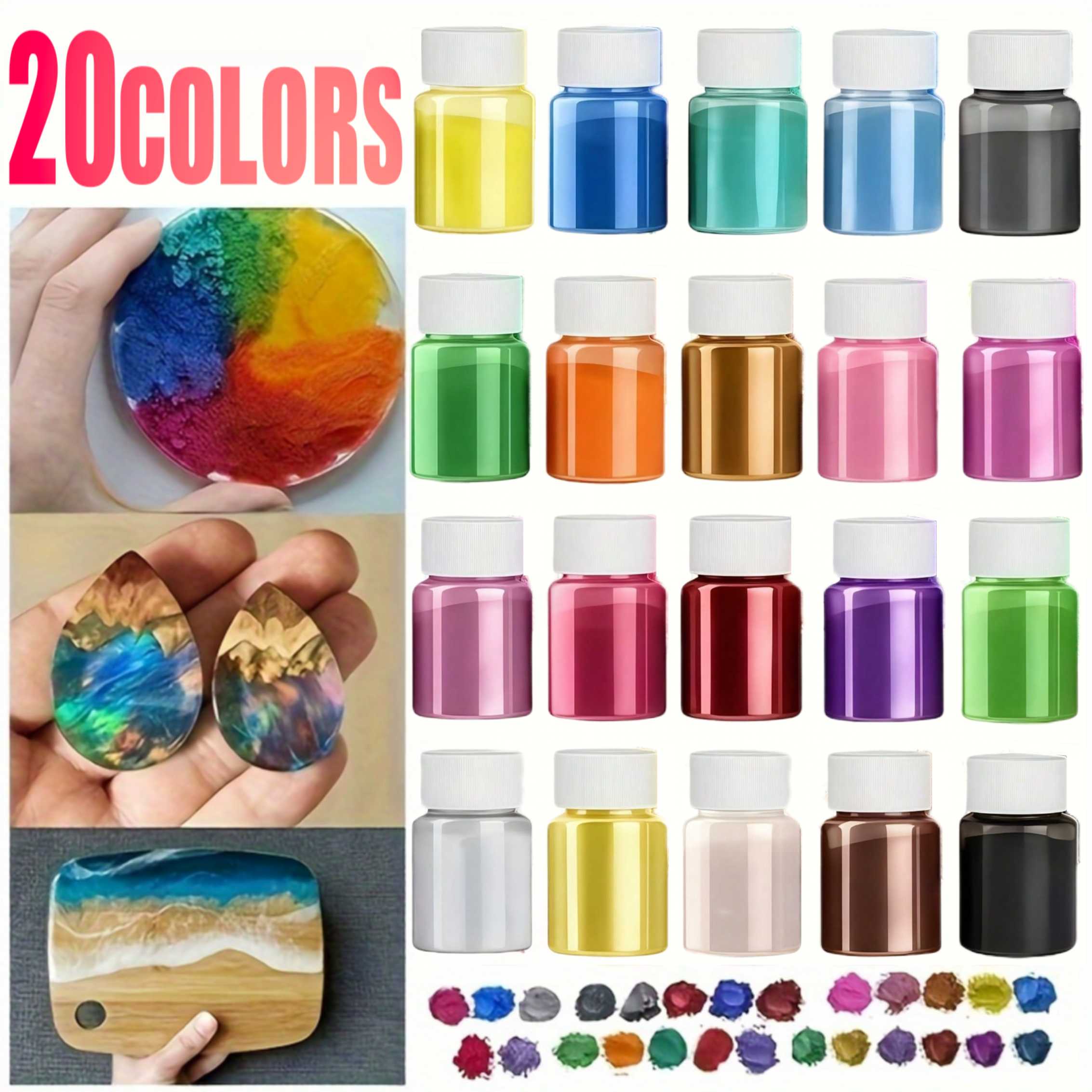 20 Colors 20ml Pack Epoxy Resi - Bath Salts Magnesium recensie en prijs